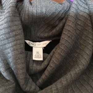 Cowl neck sweater dress